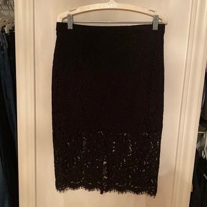 Lace black skirt